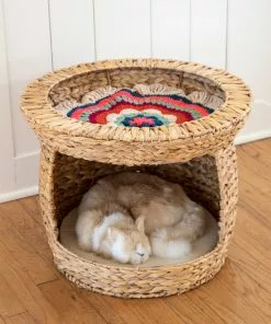 Natural Life Cat Bed Basket Table