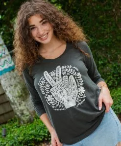Natural Life Long Sleeve Boho Tee