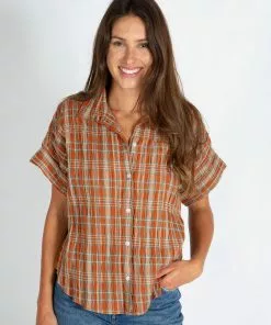 Natural Life NEW & TRENDING Allie Buttondown Top