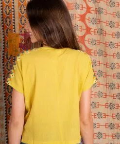 Natural Life Embroidered Tassel Top SUMMER SHOP