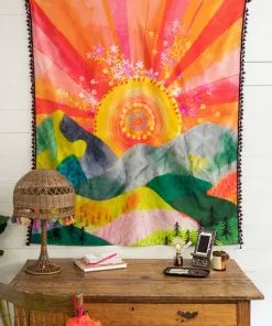 Natural Life Wall Hanging Tapestry Back To Campus