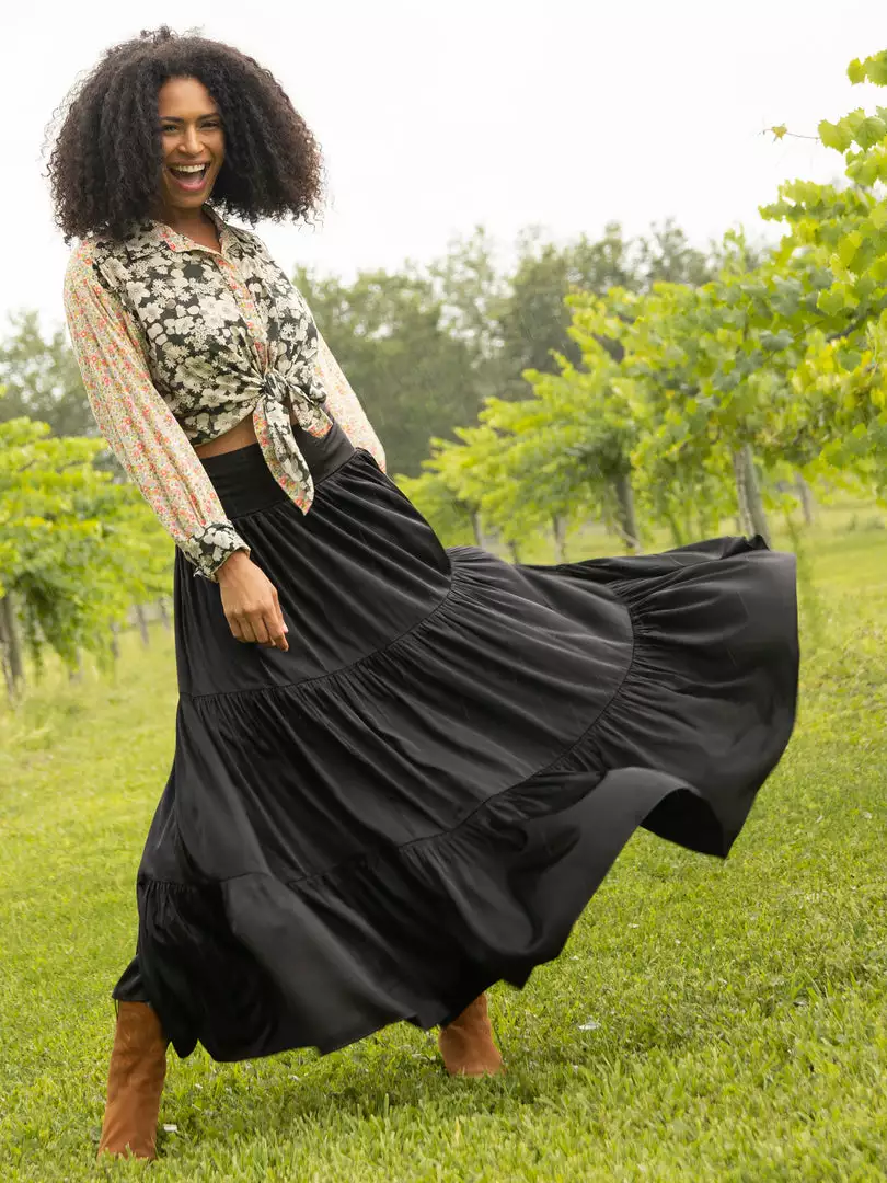 Natural Life NEW & TRENDING Satin Hanna Maxi Skirt 11 Natural Life NEW & TRENDING Satin Hanna Maxi Skirt