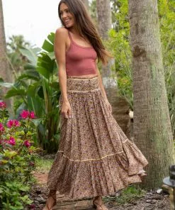 Natural Life CLOTHES Prairie Smocked Skirt