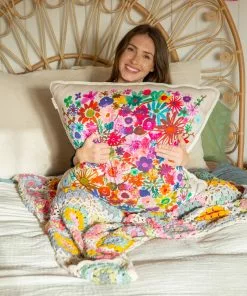 Natural Life Back To Campus XL Faux Fur Pillow