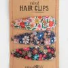 Natural Life Floral Hair Clips Set 2 Natural Life Floral Hair Clips Set
