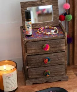 Natural Life Pom Pom Jewelry Box