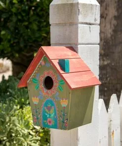Natural Life Wooden Bird House Beach & Outdoors