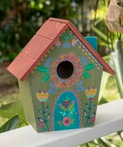 Natural Life Wooden Bird House Beach & Outdoors
