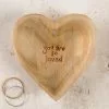 Natural Life FUN & GIFTS Wooden Heart Dish 2 Natural Life FUN & GIFTS Wooden Heart Dish