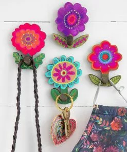 Natural Life Back To Campus Wooden Wall Hook Set Of 4