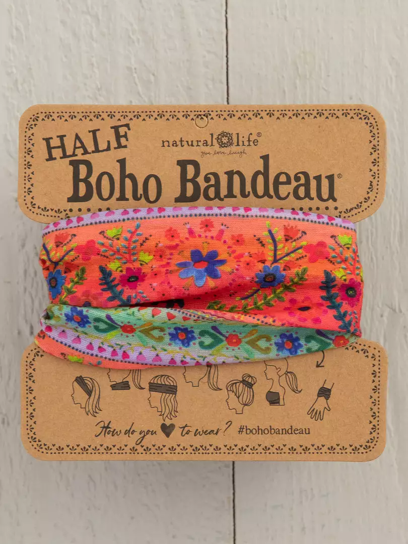Natural Life Border Print Half Boho Bandeau 10 Natural Life Border Print Half Boho Bandeau