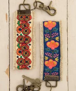 Natural Life Embroidered Key Fob CAR