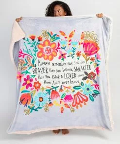 Natural Life Back To Campus Faux Fur Blanket