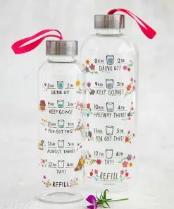 Natural Life Glass Water Bottle