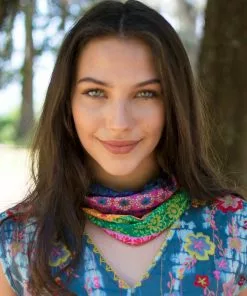 Natural Life Border Print Boho Bandeau Accessories