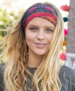 Natural Life Border Print Boho Bandeau Accessories