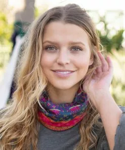 Natural Life Border Print Boho Bandeau Accessories