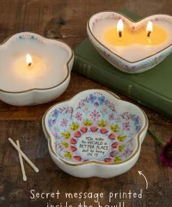 Natural Life Shaped Secret Message Candle